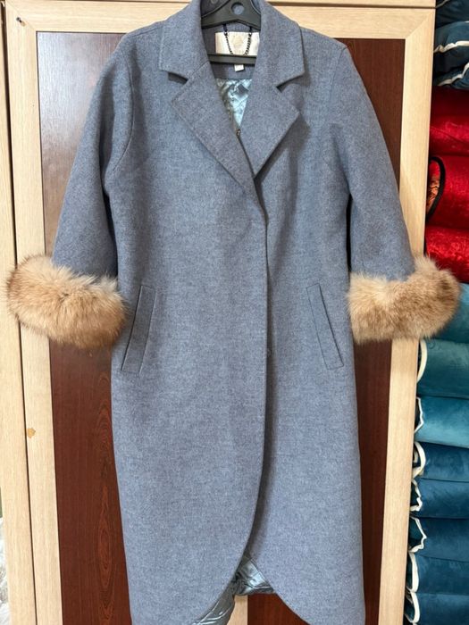 Пальто синий турецкий 44размер