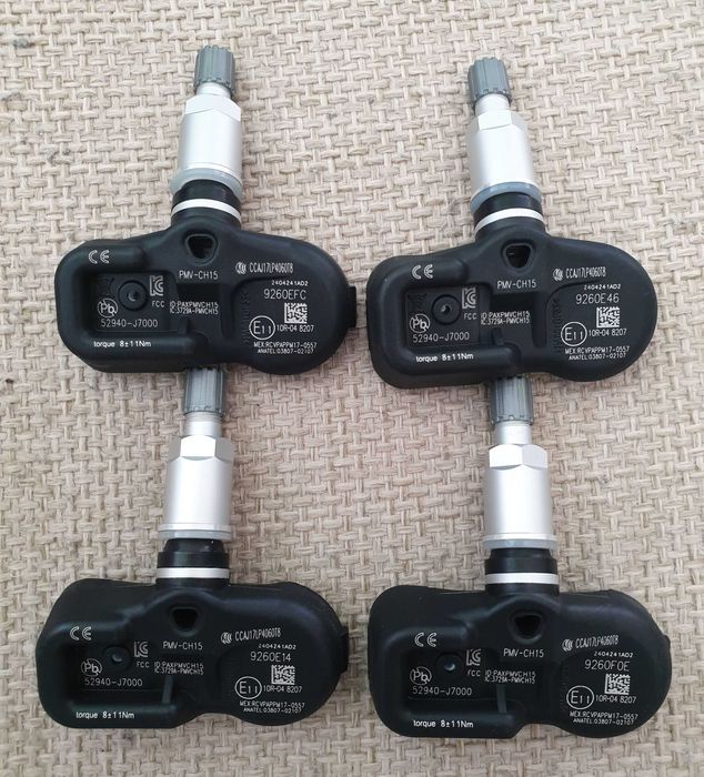 Комплект датчици за налягане в гумите (TPMS) за Hyundai и Kia