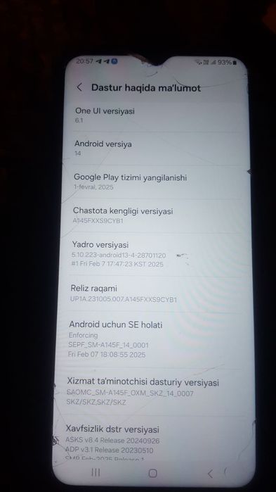 Samsung A14 telefon xotira 64