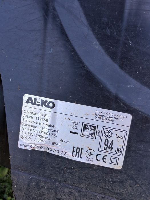 Mașină electrica de tuns iarba Al-ko.