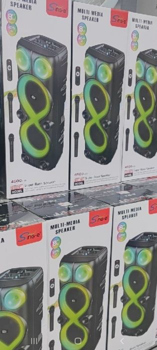 БЕПУЛ Доставка,Янги Караоке колонка ZQS8238(74см)+2 та симсиз Микрофон