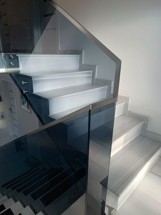 Balustrade din sticla si inox