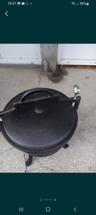 Ceaun fontă vânătoresc cu capac 7 L/ 10 L OFERTĂ  319 lei