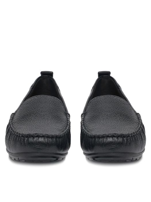 Нови дамски мокасини от естествена кожа Lasocki, номер 39, цвят черен