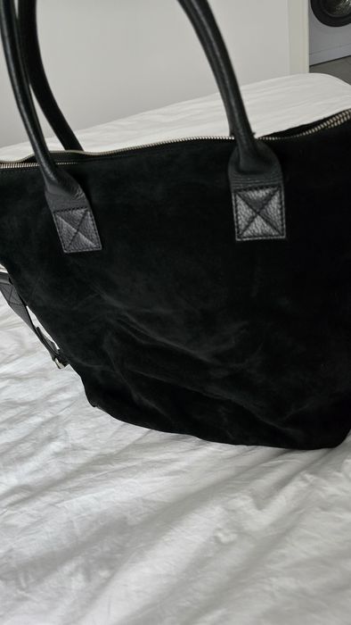 Geanta Musette piele intoarsa