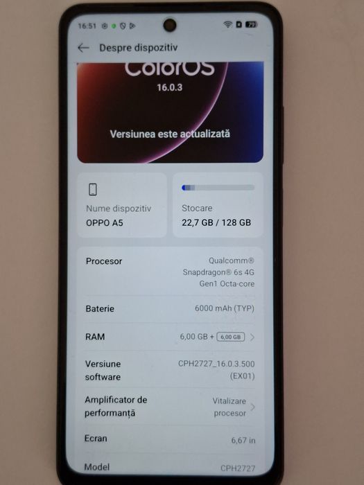 Telefon Oppo A5  în garanție