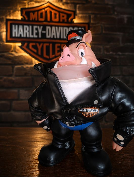 Рядка колекционерска фигура Harley-Davidson "Harley Hog" (1993) – Оригинал Applause Inc.
