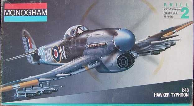 Сборная модель самолета Хо́кер Тайфун (1/48 Monogram)