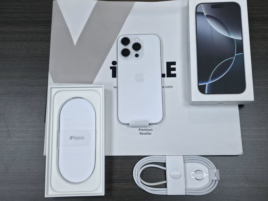 КАТО НОВ 256GB iPhone 16 Pro Гаранция iStyle 2027 White | Бял