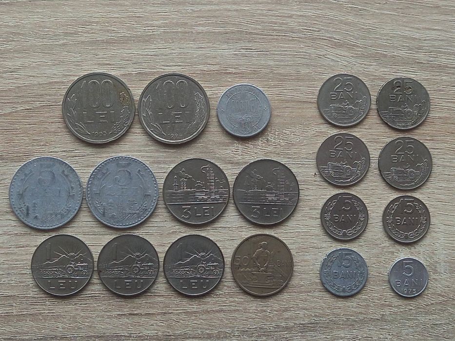 Лот румънски монети (1956 - 2001)