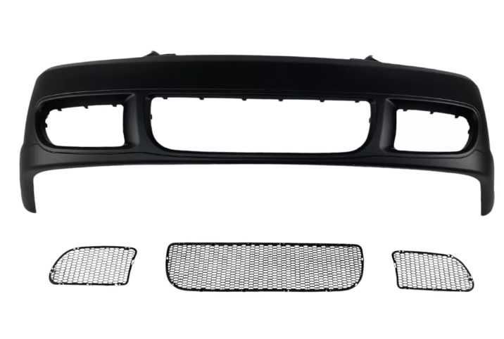 Предна тунинг броня за Golf 4 - R32 с пластмасови мрежи - На склад