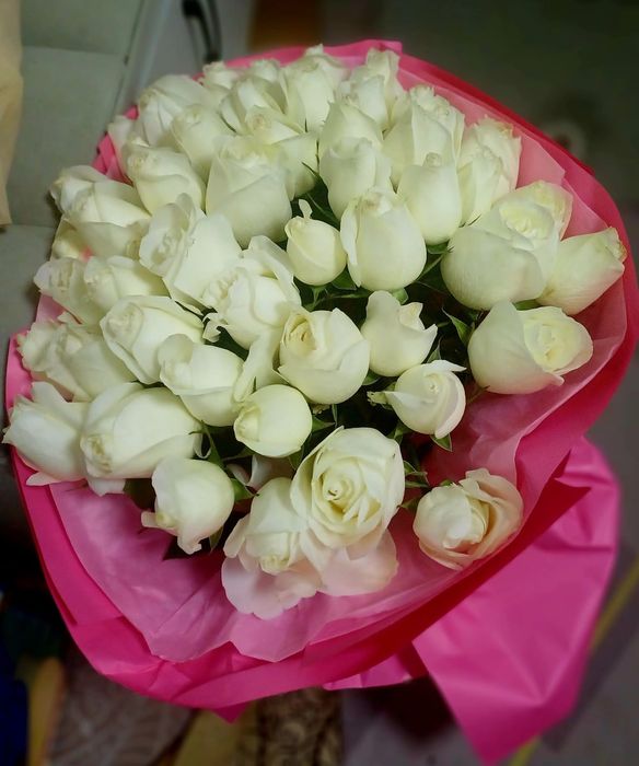 Большой букет 51 роз за 10 тыс