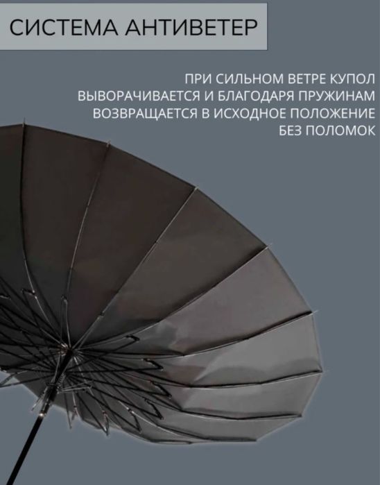 Zontik Yog’och taxtalik sifatli Зонт с деревянной , 16 спиц, зонтик