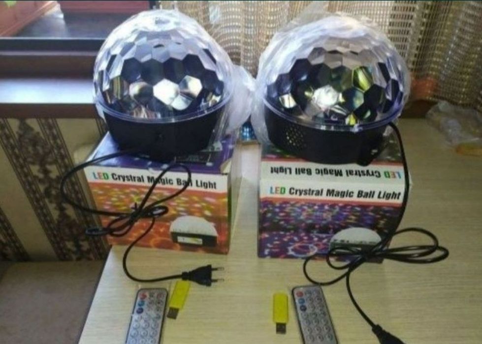 Светомузыка полусфера дискошар на пульте. Новые