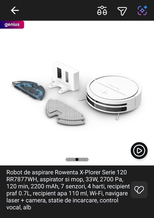 Robot Rowenta X-Plorer + Mop
