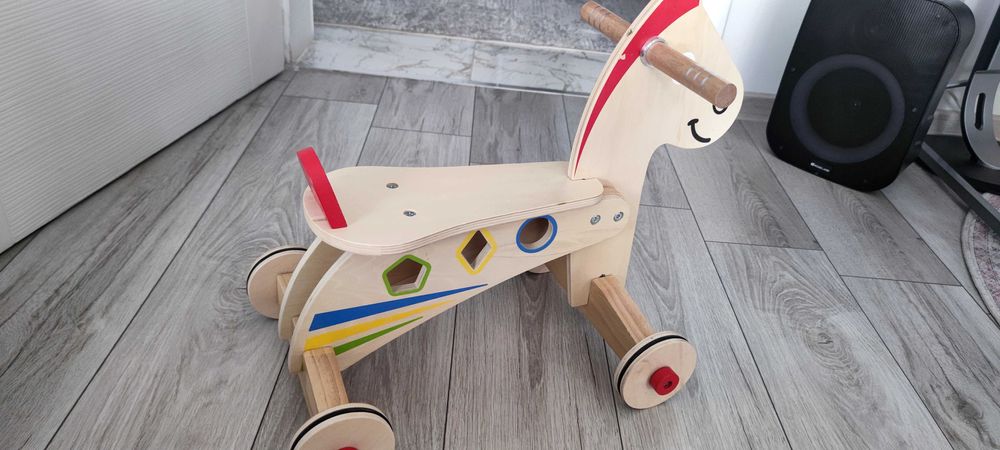 Дървено конче за игра 3 в 1