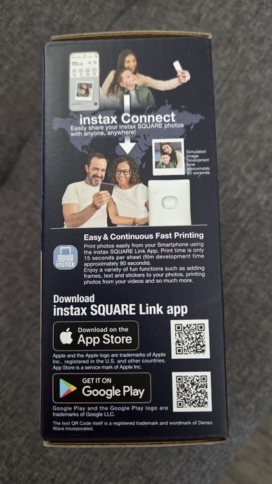 Vand imprimanta foto portabila telefon Instax square link noua