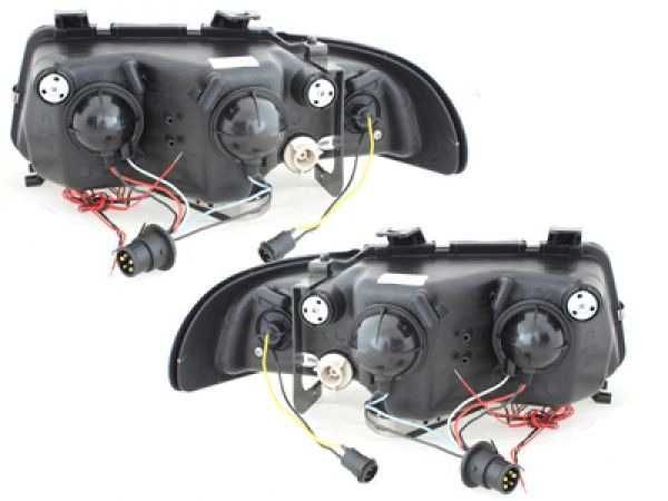 Фарове АУДИ А4 Б5 94-98 ЛЕД AUDI A4 B5 LED Angle eyes Тъмни Тунинг