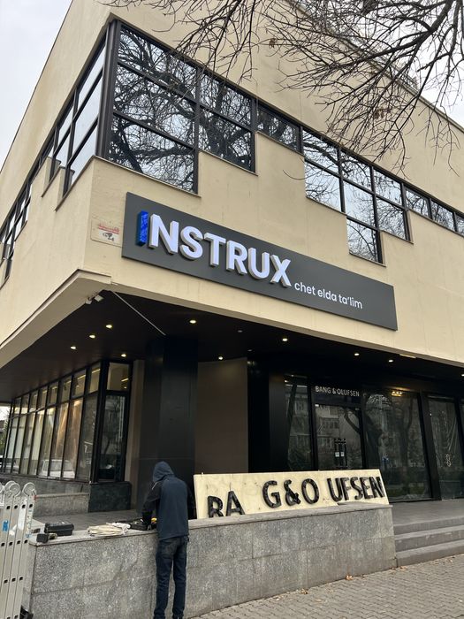 Reklama xizmati bukva baner Наружная Реклама буква банер Narujnaya rek
