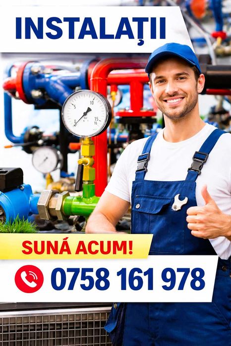 Instalații sanitare urgente NON-STOP Reparații rapide Prețuri bune