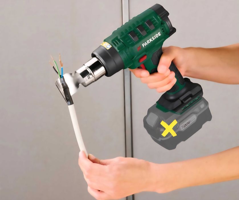 Suflanta foehn/ cu aer cald pe acumulator PARKSIDE