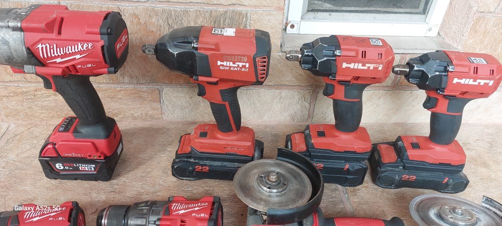 Scule Hilti și Milwaukee