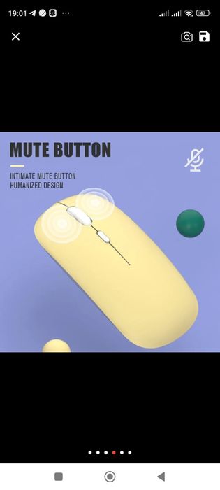 Мышь беспроводная Aliexpress Macaron Rechargeable Wireless Bluetooth