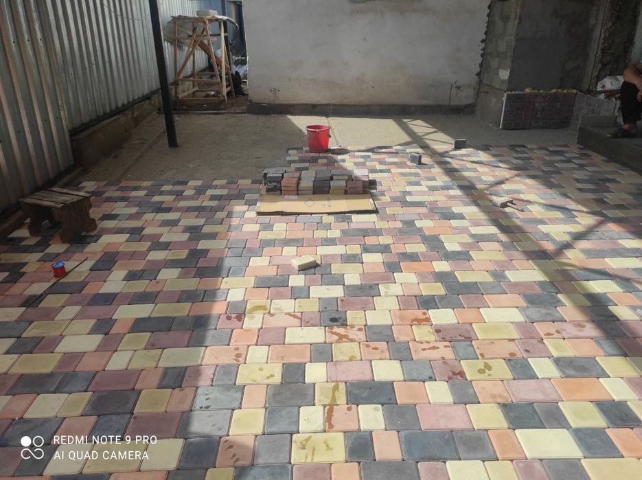 Укладка брусчатки