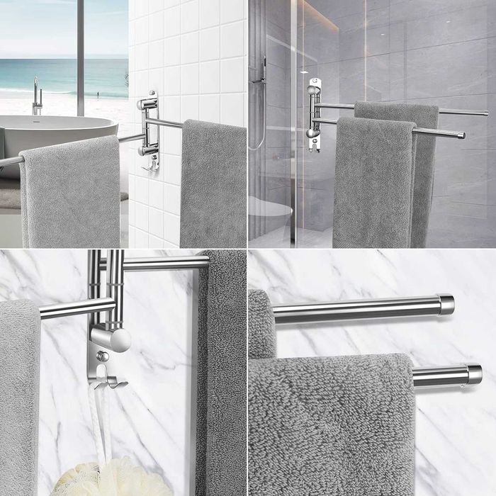 Suport pentru prosoape cu gaurire si fara