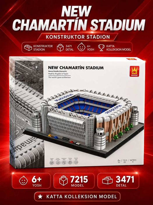 Real Madrid Santiago Bernabeu Stadioni Konstruktori 3471 Detal