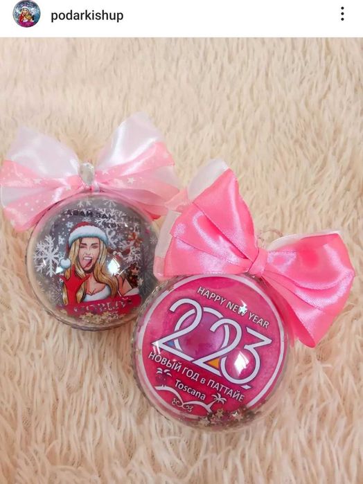 Новогодний фото шар