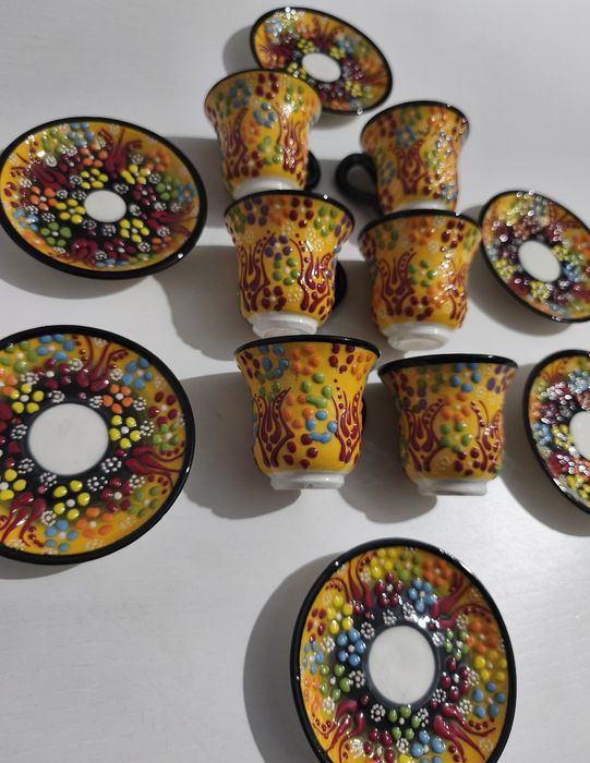 Set 6 cesti cafea handmade