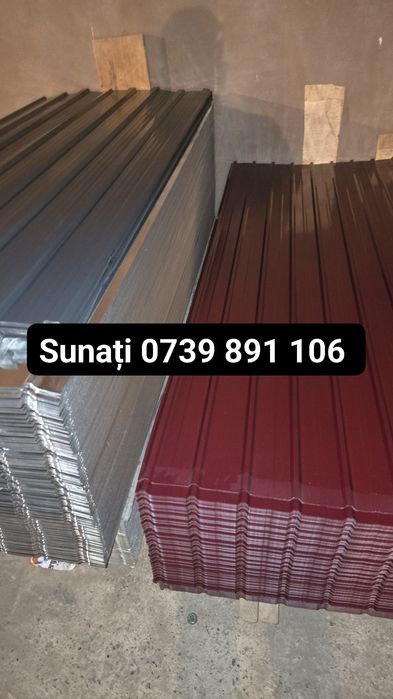 Tabla cutata gri maro roșu zincata