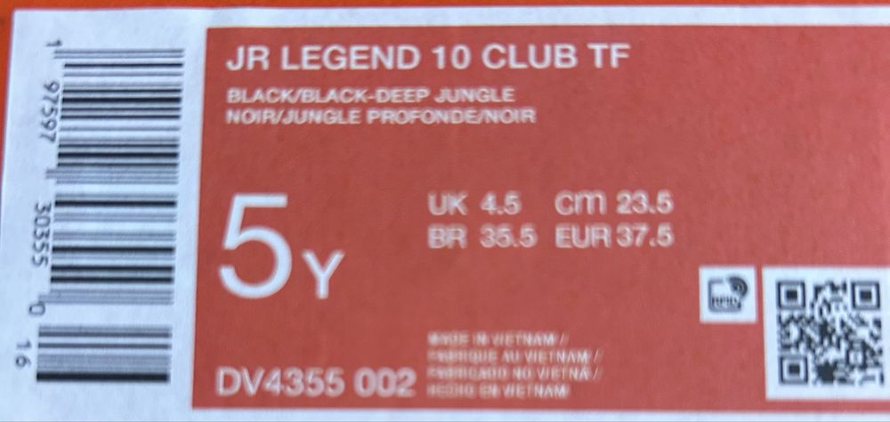 Обувки за футбол Nike JR Legend 10 club tf