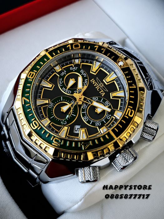 INVICTA Akula Kromo Swiss 55 mm, Инвикта нов мъжки часовник