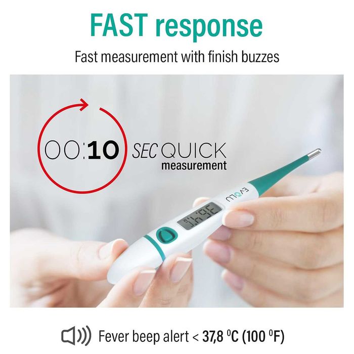 Цифров термометър с гъвкав връх – за бебета, деца и възрастни