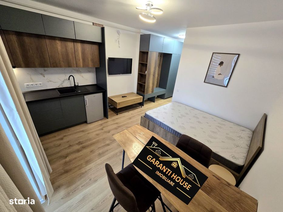 Bloc nou, apartament cu o camera, mobilat, utilat, 280€/Luna
