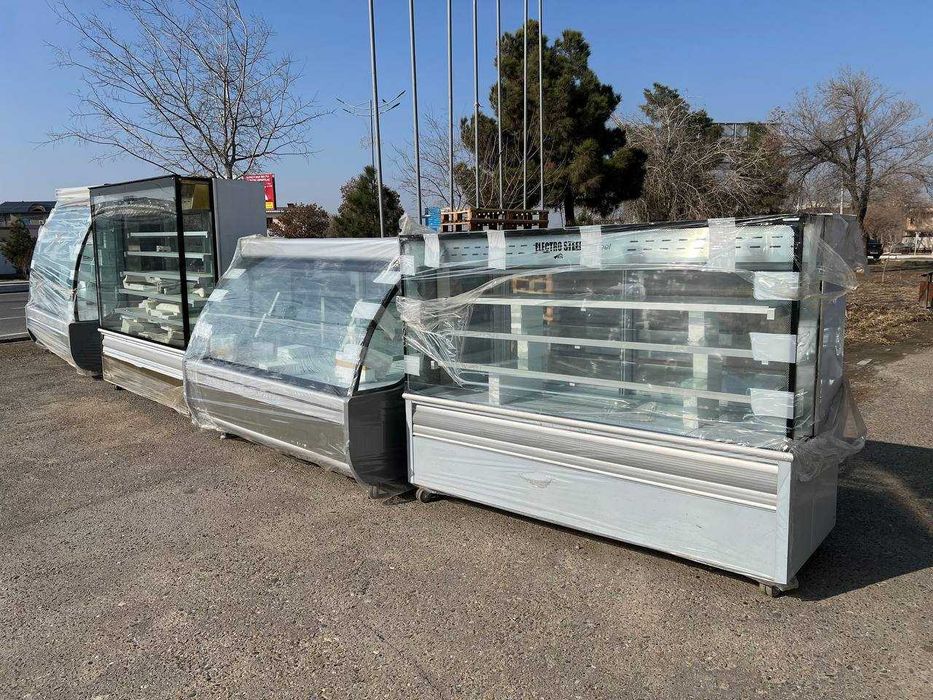 Holodilnik vitrina. Haladelnik. Xaladelnik tort va pichoni uchun