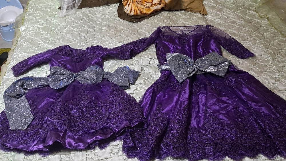 Платье на годик мамы и дочки