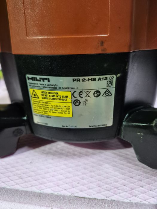 Nivela laser rotativa HILTI PR 2 HS A 12