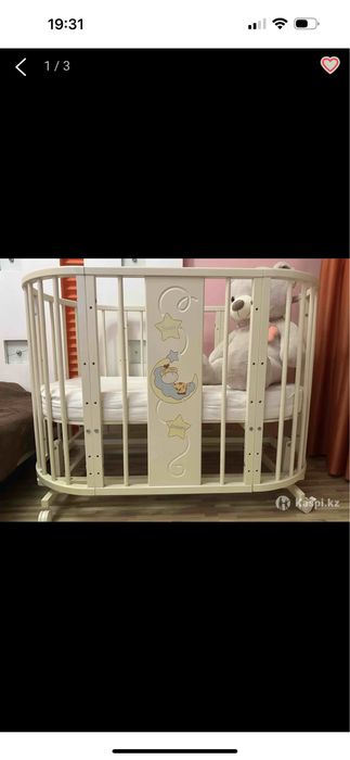 Продам детскую манежку и стульчик для кормления