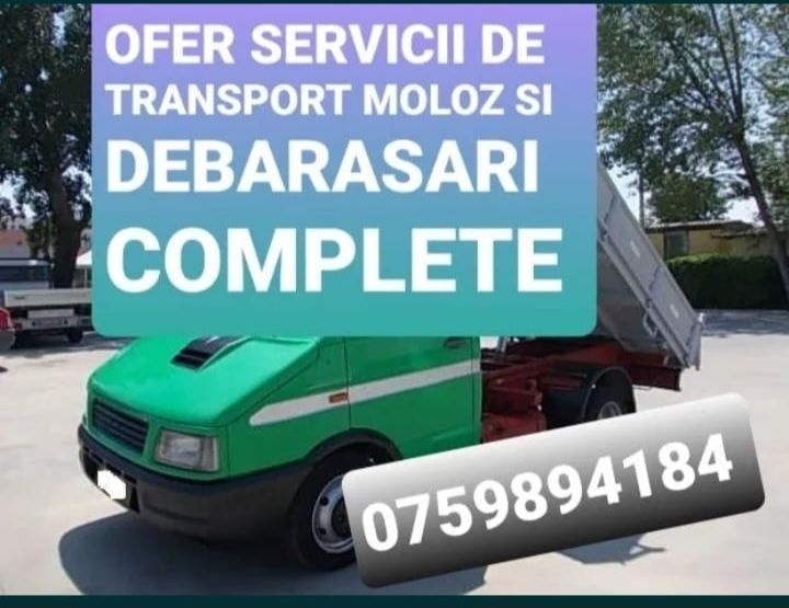 Debarasare apartamente,transport moloz,mobila veche