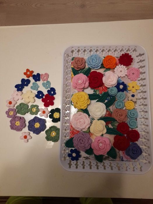 Плетени цветя,мотиви,заготовки,плетиво