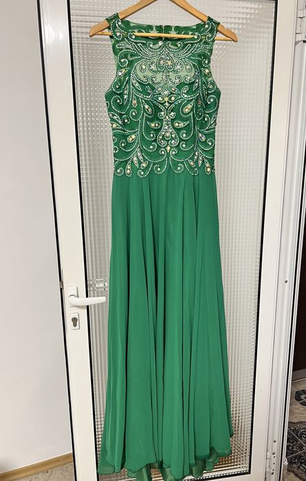 Rochie verde lunga