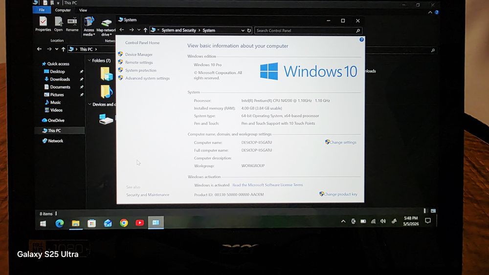 Laptop tableta acer 2 in 1