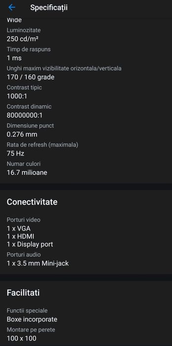 Monitor LED AOC Gaming G2460VQ6 24 inch, 1ms, FreeSync