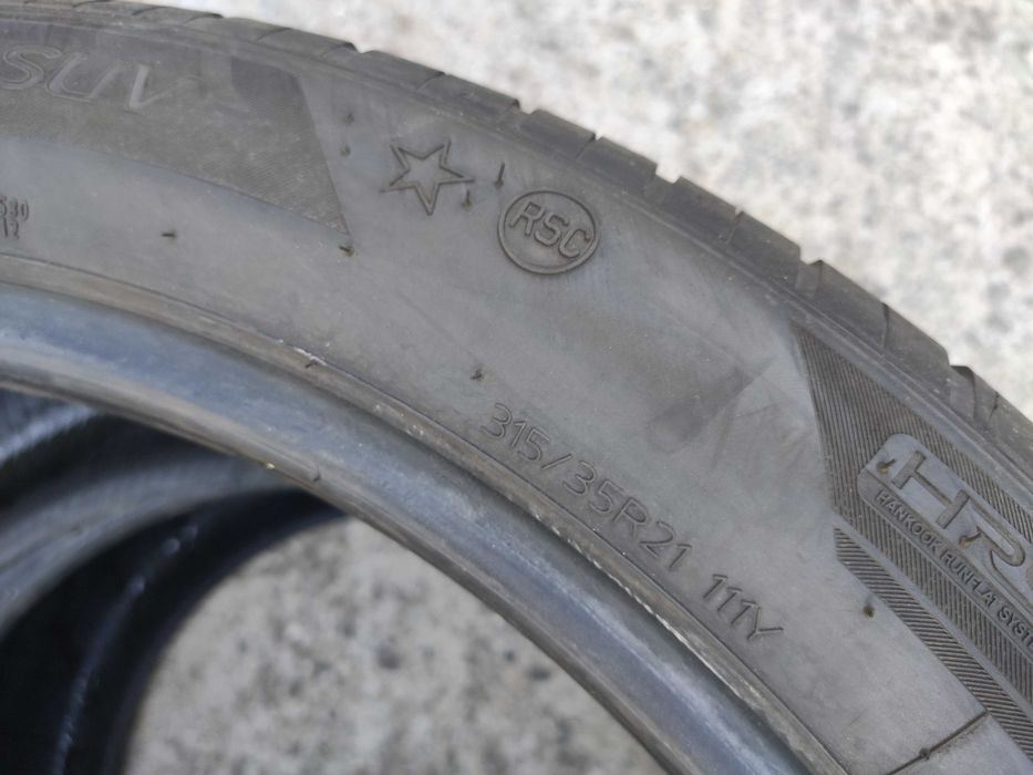 2бр Летни гуми 315 35 21 - Hankook Runflat BMW - DOT 2024