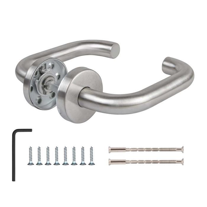 Ручка дверная нержавеющая сталь FUARO