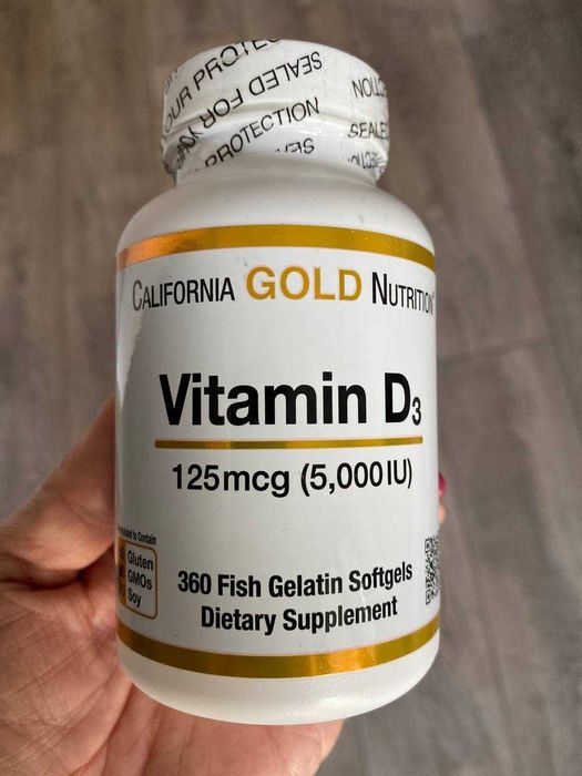 D3 5000ME - 360 капсул Калифорния голд