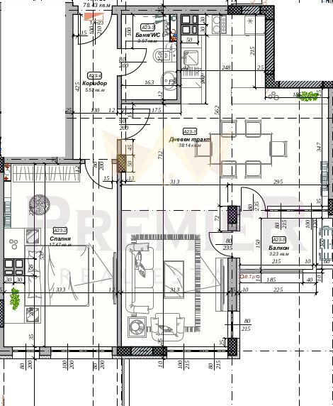 Продава се Двустаен апартамент в Варна, Изгрев - 100 кв.м за 2065 €/кв.м - Снимка #10